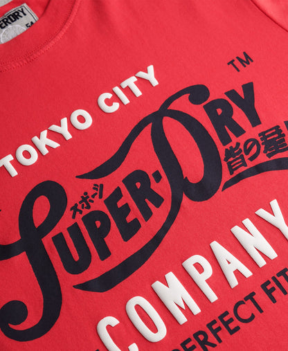 Perfect Fit Script Tee | Soda Pop Red