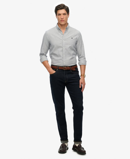 Classic Oxford Long Sleeve Shirt | Needle Ticking Stripe