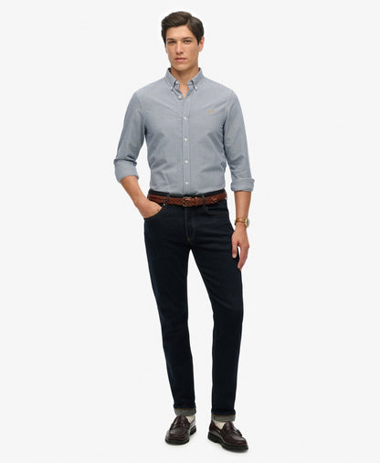 Classic Oxford Long Sleeve Shirt | Ocean Navy Gingham