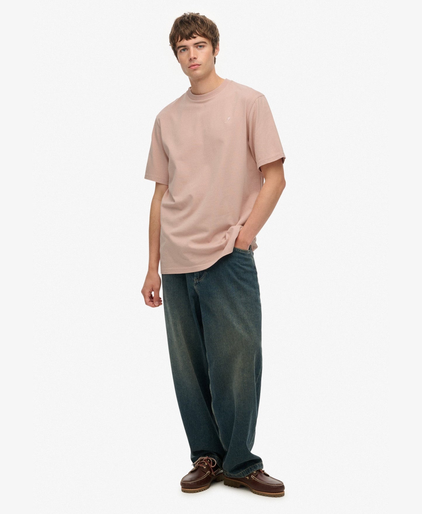 Blank Oversized Tee | Ashy Pink
