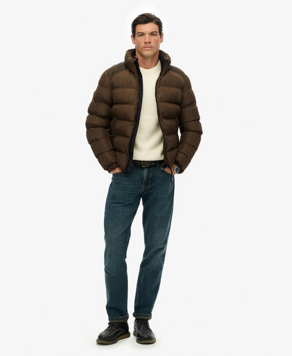 Sports Puffer Jacket | Slate Brown