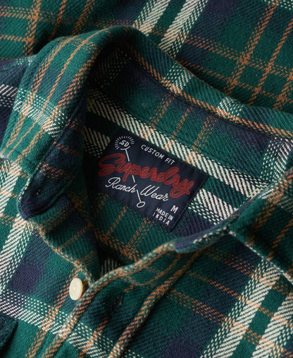 Merchant Heavy Checked Shirt | Merchant Check Green