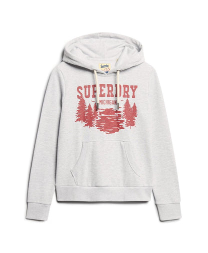 Lo-Fi Outdoor Graphic Hoodie | Flake Grey Marle