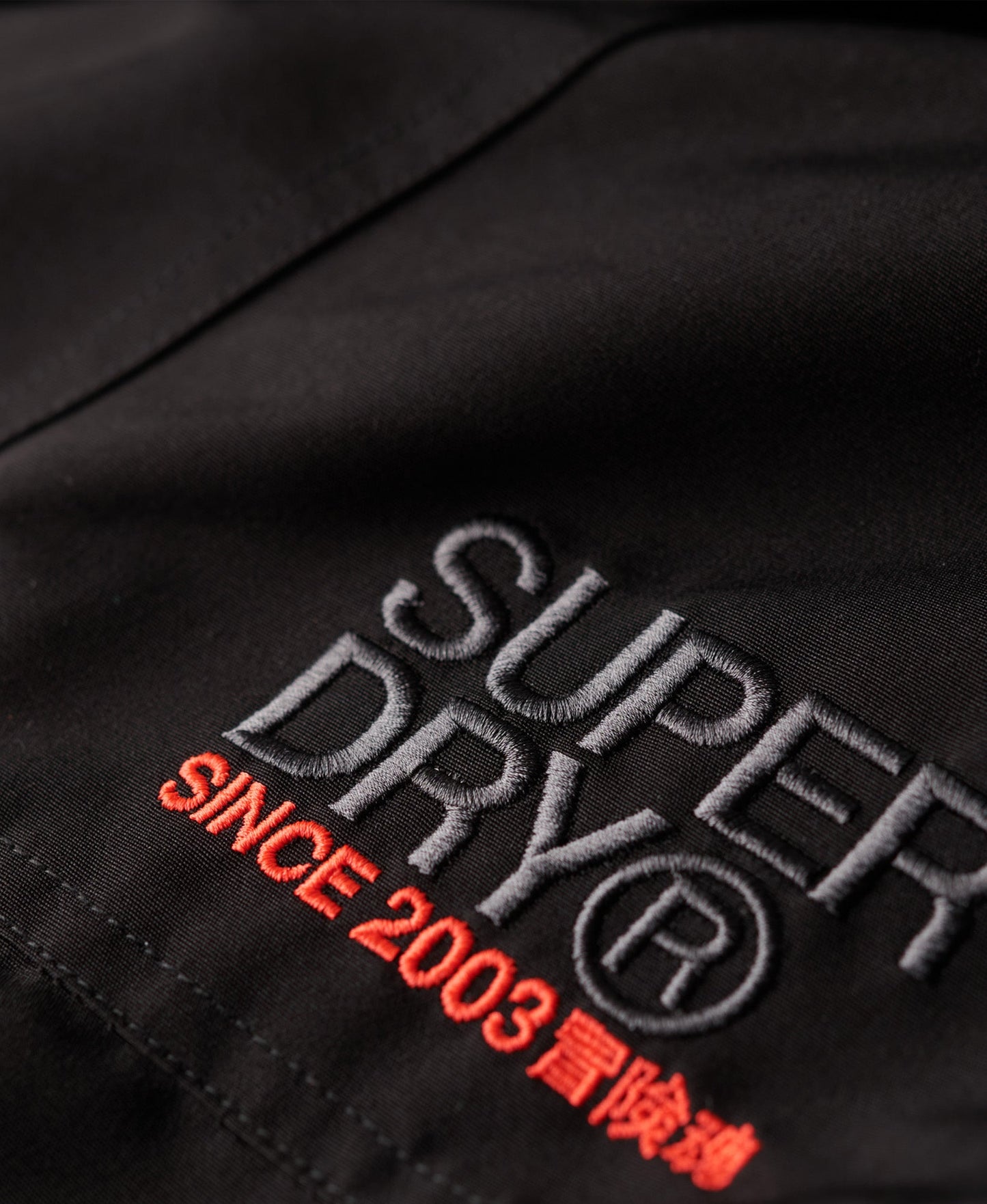 Hooded Ultimate Embroidered Windbreaker | Black
