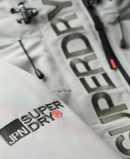 Hooded Ultimate Embroidered Windbreaker | Puritan Grey