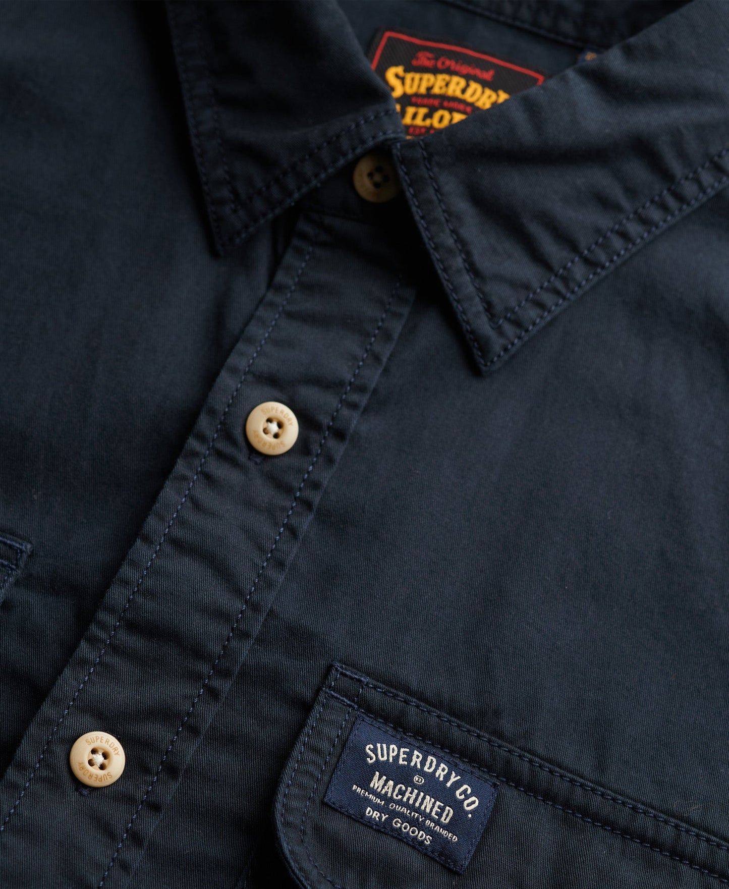 Cotton Workwear Long Sleeve Shirt | Eclipse Navy
