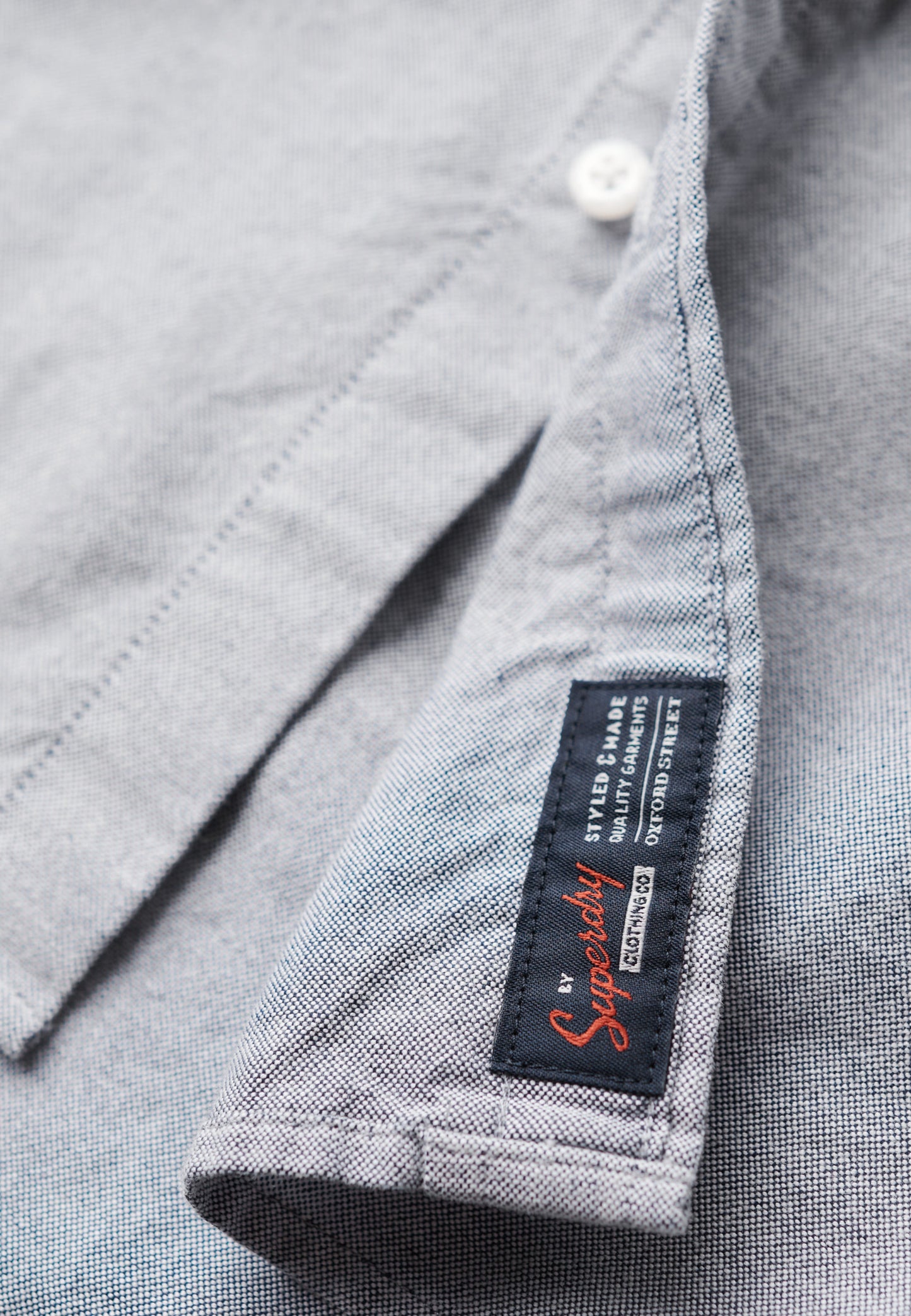 Vintage Oxford Short Sleeve Shirt | Navy