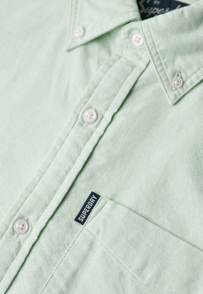 Vintage Oxford Short Sleeve Shirt | Light Green