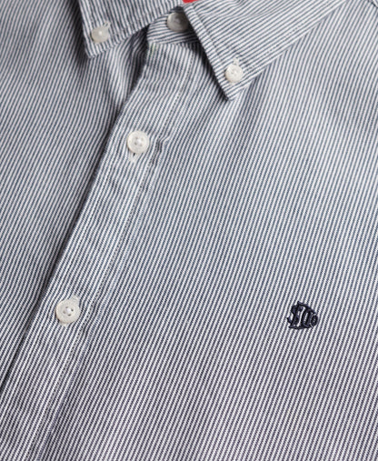 Classic Oxford Long Sleeve Shirt | Needle Ticking Stripe