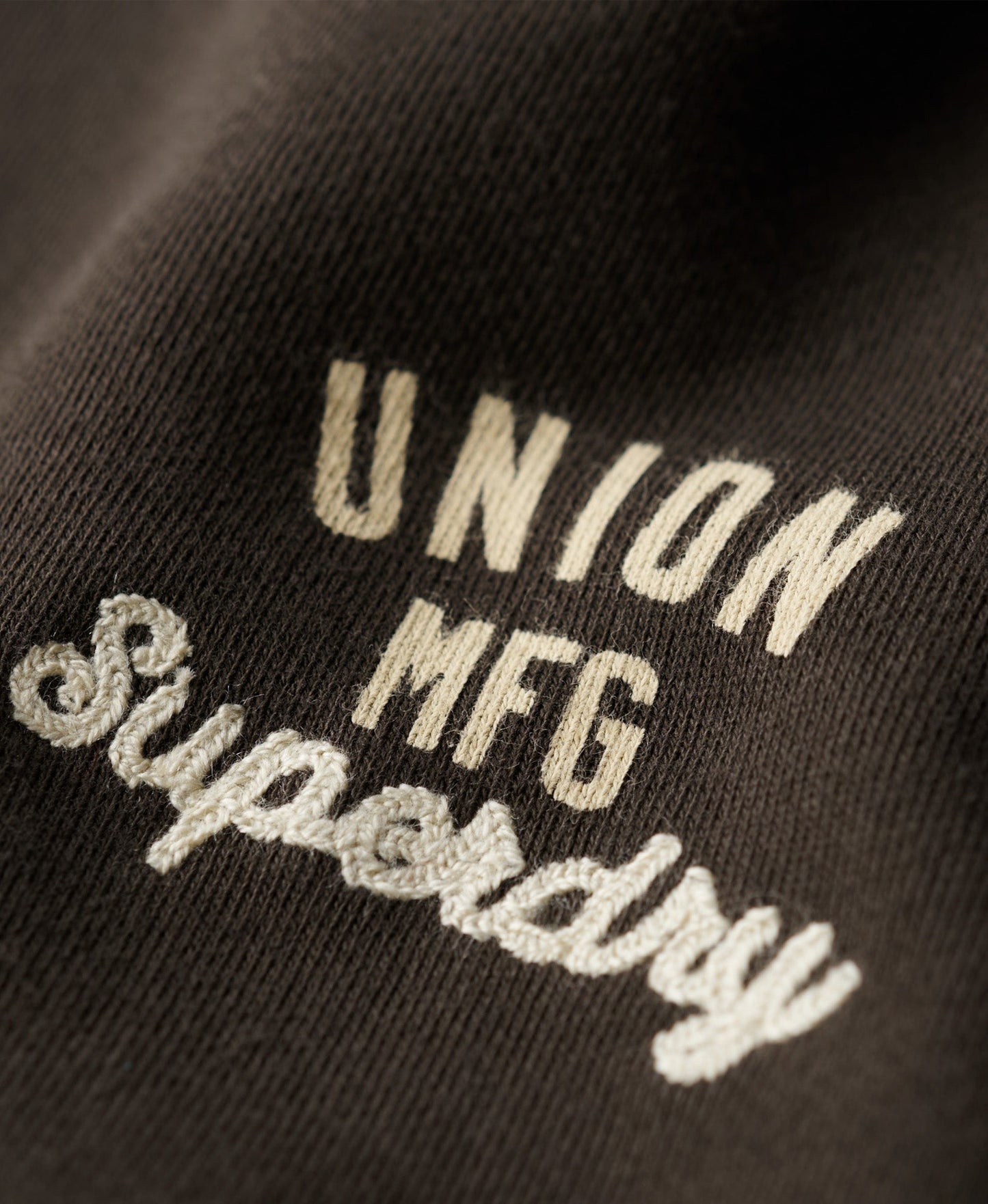 Workwear Graphic Loose Crew | Bison Black