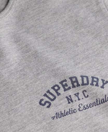 Athletic Essential Slub Slim Fit Tee | Grey Marle