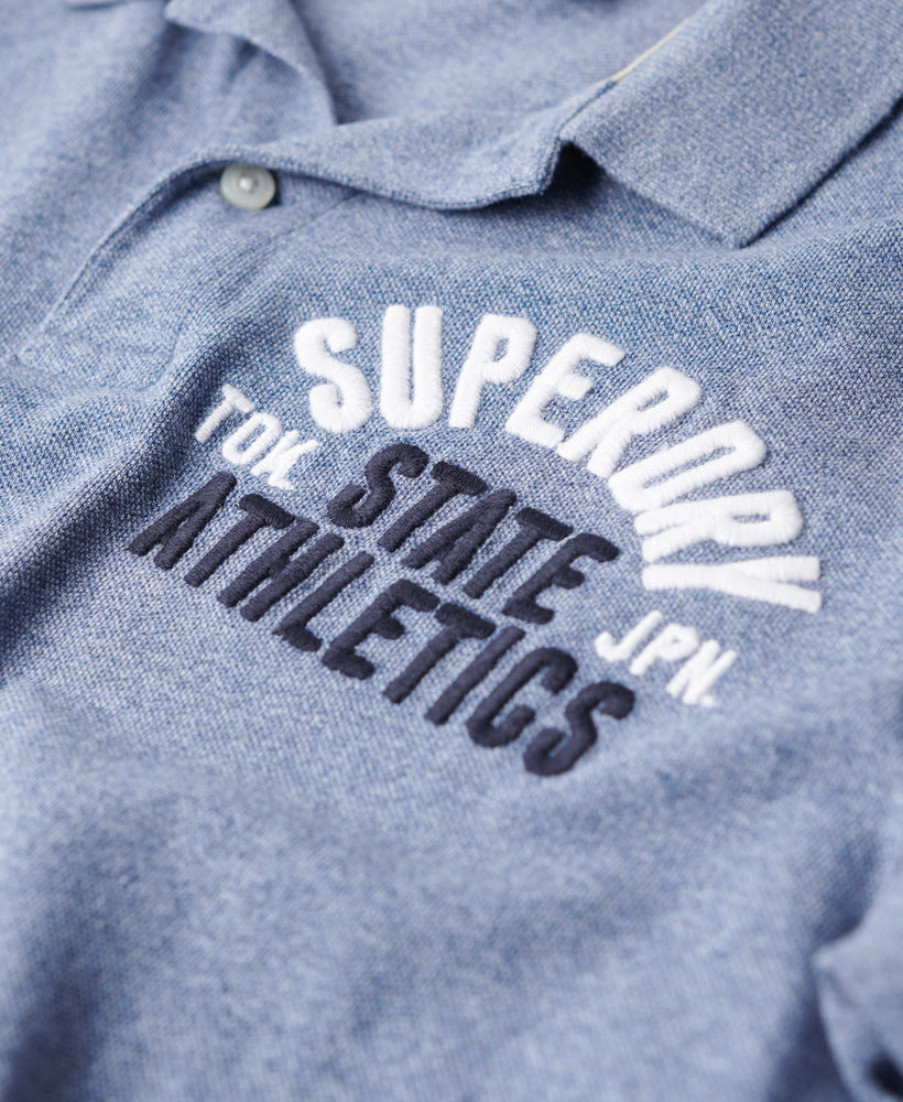 Applique Classic Fit Polo | Bay Blue Marle