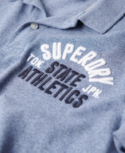 Applique Classic Fit Polo | Bay Blue Marle