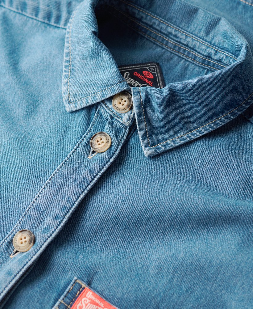Denim Overshirt | Vintage Blue Wash