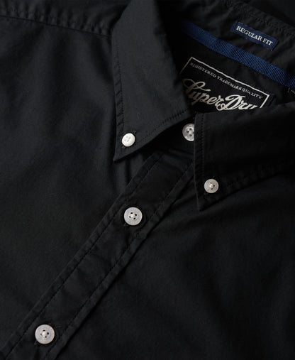 Essentials Tailored Lite Slim Fit Shirt | Black
