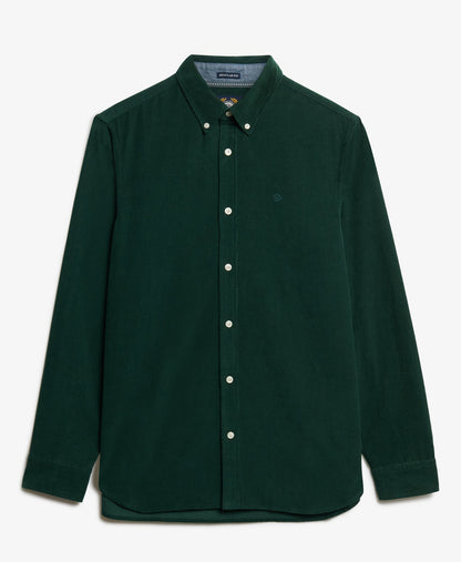 Classic Needle Cord Shirt | Enamel Green