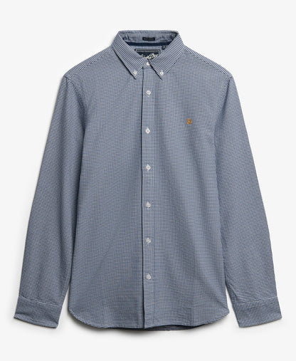 Classic Oxford Long Sleeve Shirt | Ocean Navy Gingham