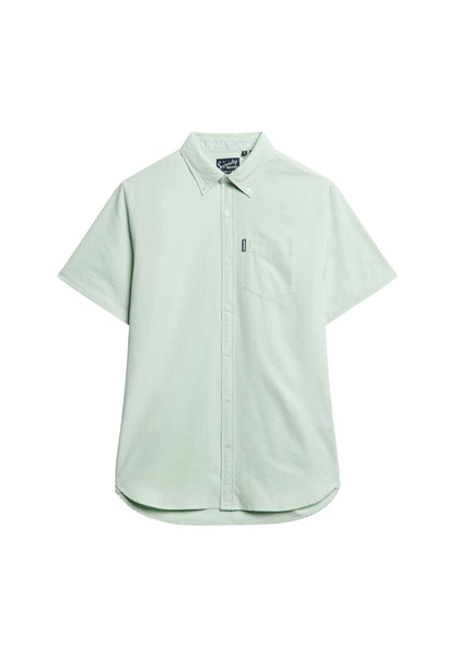 Vintage Oxford Short Sleeve Shirt | Light Green