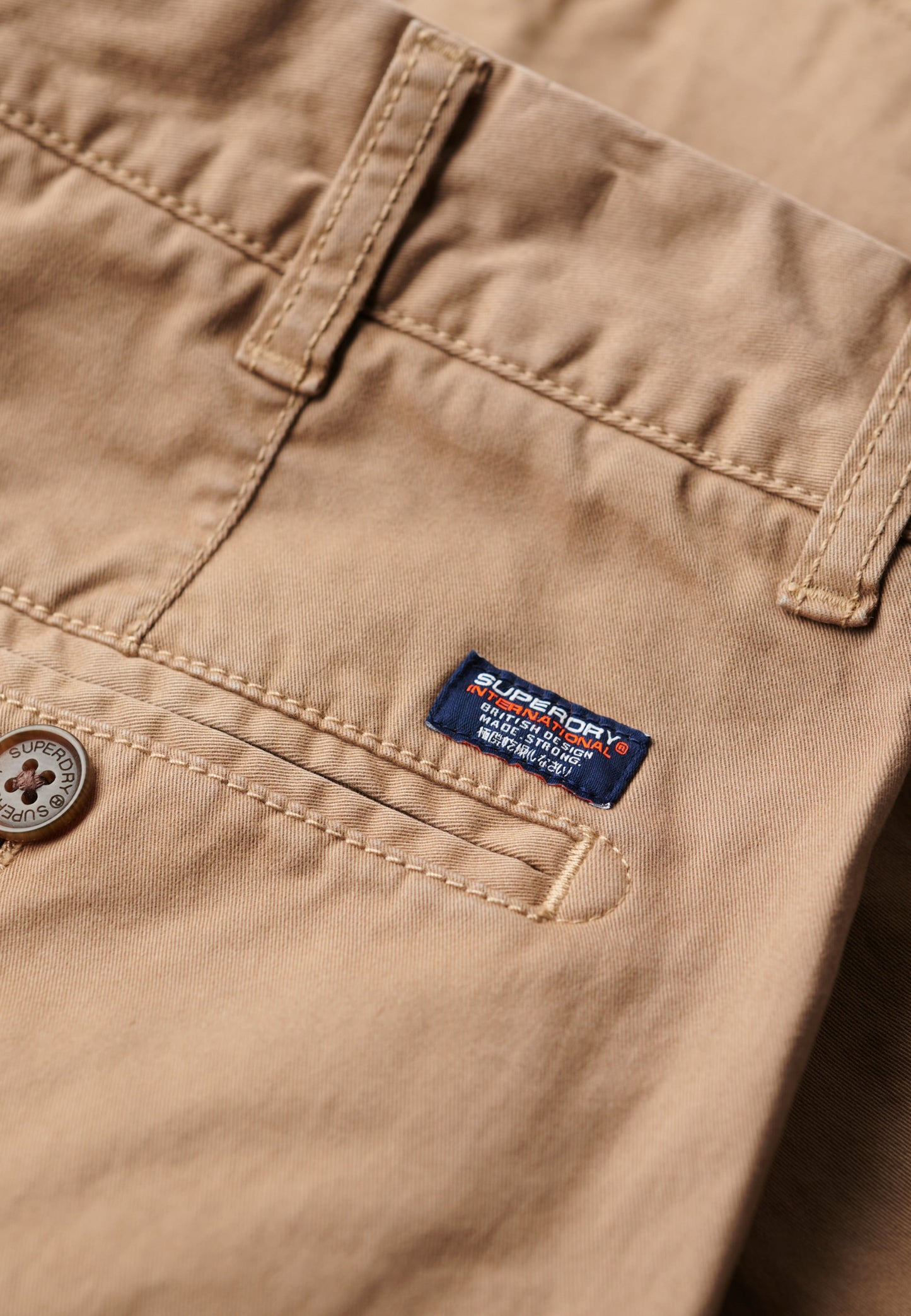 Vintage Slim Fit Chino Short | Desert Beige