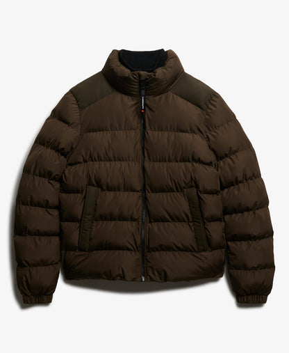 Sports Puffer Jacket | Slate Brown