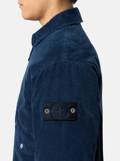 4100123 INDIGO MICRO CORDUROY-RINSED