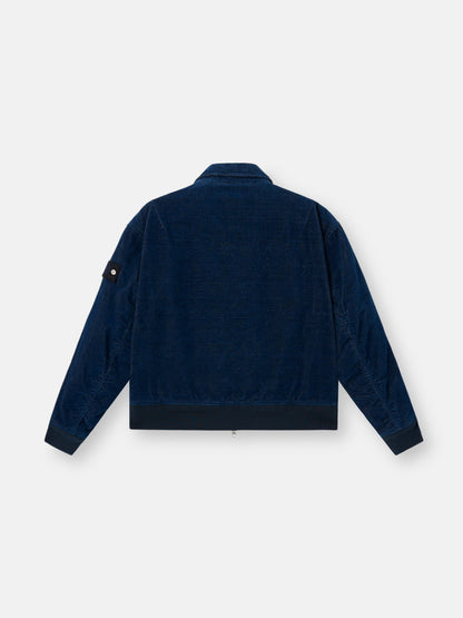 4100123 INDIGO MICRO CORDUROY-RINSED
