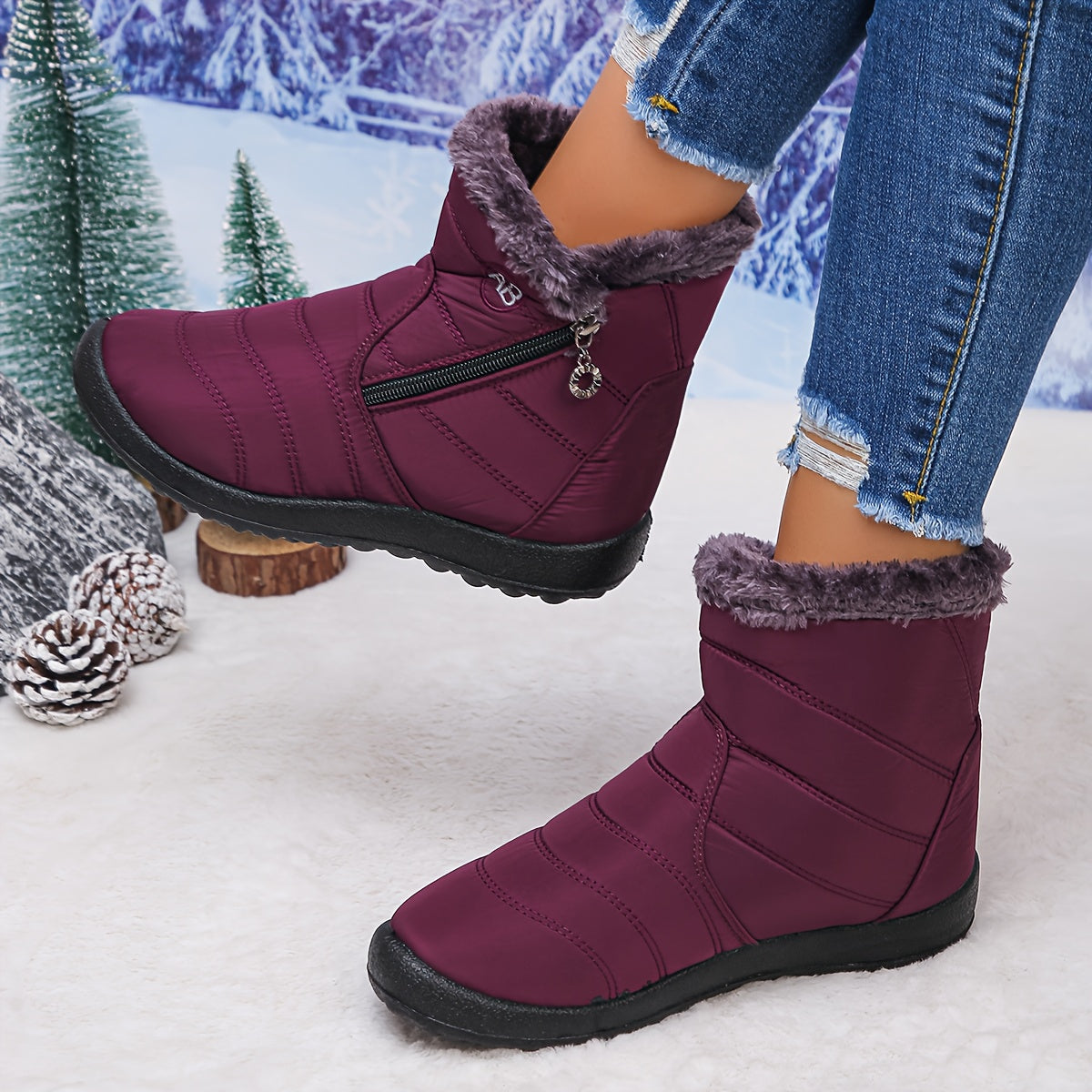 🔥Hot Sale 50% OFF - Women's Cozy Winter Waterproof Anti-Slip Orthopedic Boots