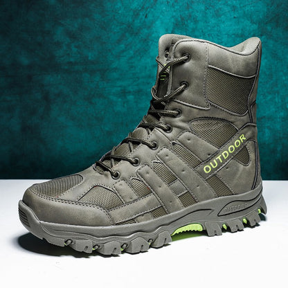 (imited Time Discount 49% off) Men's Lightweight  Breathable Durable Anti-slip Hiking Boots Combat Army Boots Work Boots