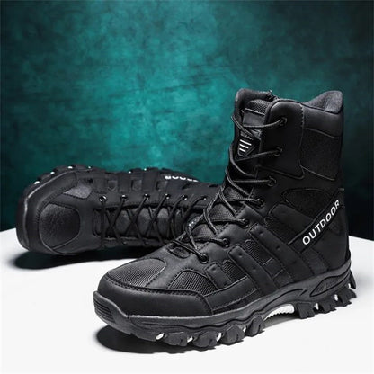 (imited Time Discount 49% off) Men's Lightweight  Breathable Durable Anti-slip Hiking Boots Combat Army Boots Work Boots