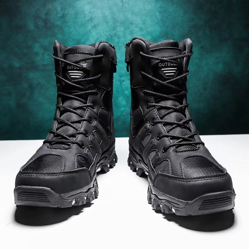(imited Time Discount 49% off) Men's Lightweight  Breathable Durable Anti-slip Hiking Boots Combat Army Boots Work Boots
