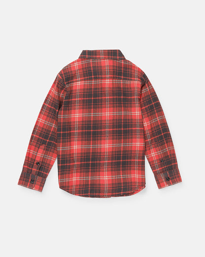 Little Boys Caden Plaid Long Sleeve Shirt