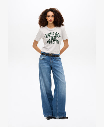 Athletics Tee | Flake Grey Marle