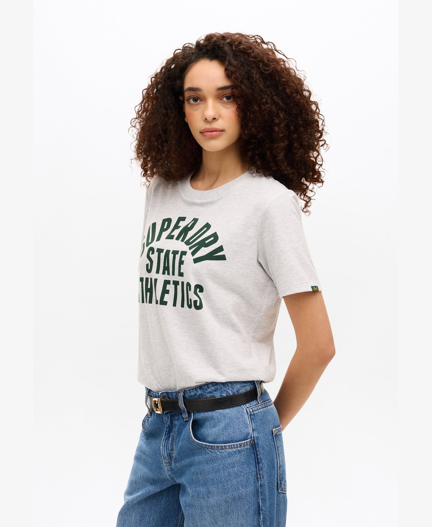 Athletics Tee | Flake Grey Marle