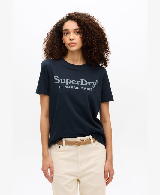 Venue Metallic Graphic Tee | Eclipse Navy