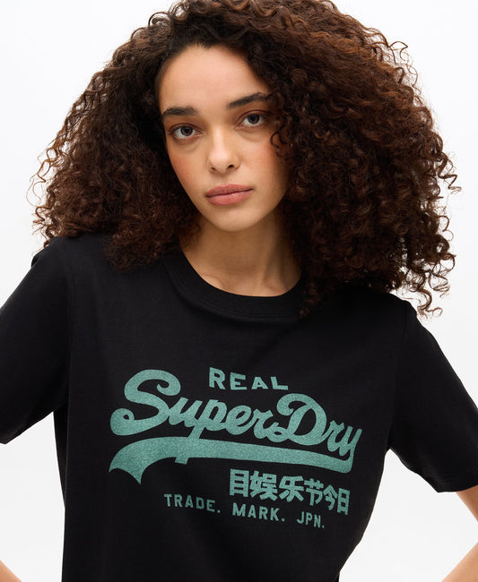 Vintage Logo Relaxed Tee | Black