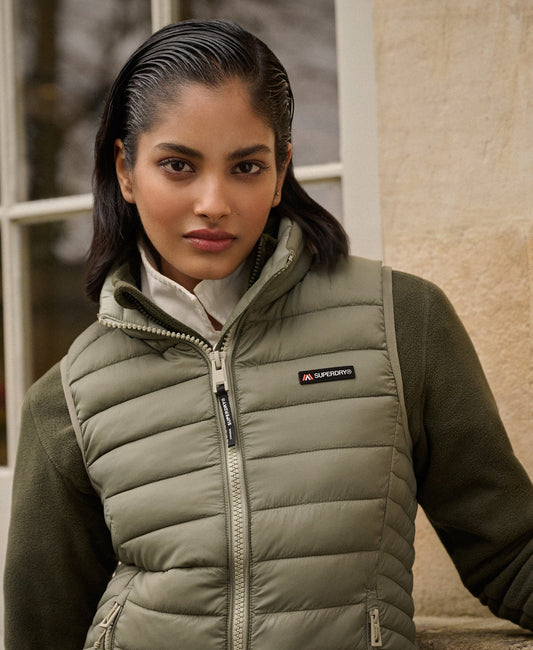 Fuji Lite Padded Slim Fit Gilet | Dusty Olive Green