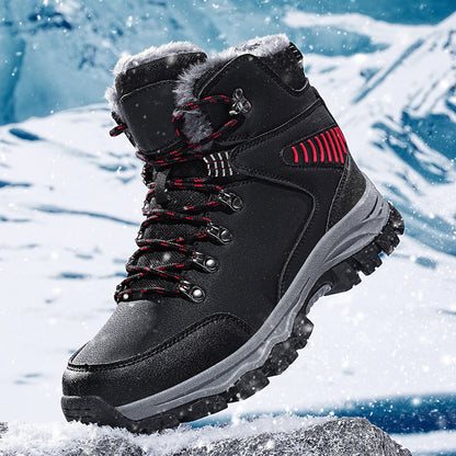 (Limited Time Event 49% OFF) Men Winter Waterproof and Cold Warm Snow Boots Orthopedic Arch Support Wide Toe Work Boots