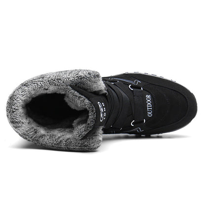 (Limited Time 49% Discount Event) Men's Orthopedic Arch Support Wide Toe Snow Boots Non-slip Waterproof Cold Warm Hiking Boots