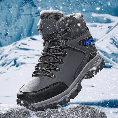 (Limited Time Event 49% OFF) Men Winter Waterproof and Cold Warm Snow Boots Orthopedic Arch Support Wide Toe Work Boots