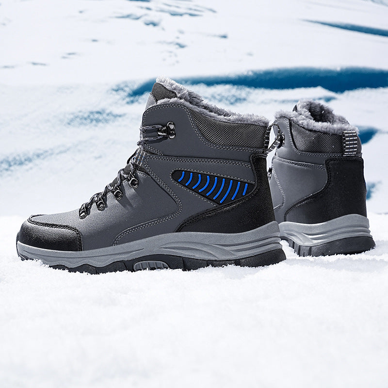 (Limited Time Event 49% OFF) Men Winter Waterproof and Cold Warm Snow Boots Orthopedic Arch Support Wide Toe Work Boots