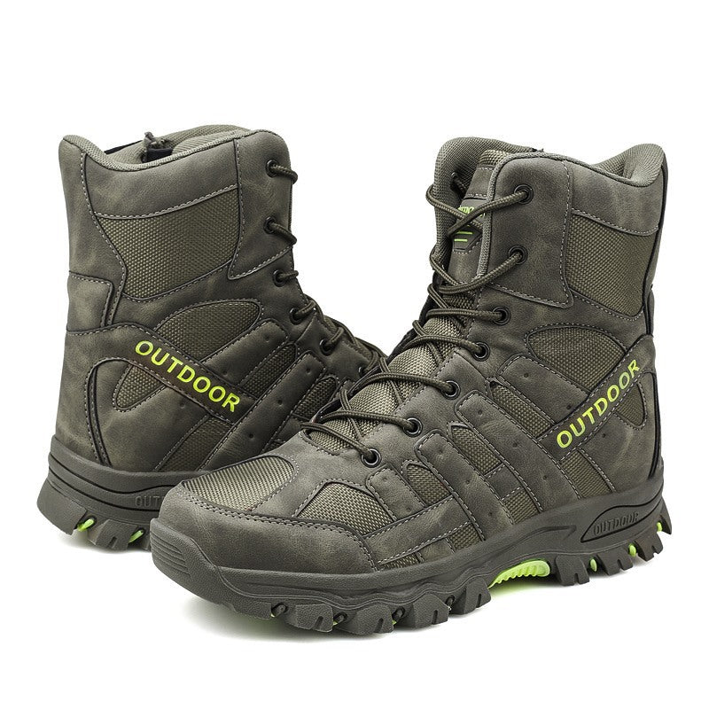 (imited Time Discount 49% off) Men's Lightweight  Breathable Durable Anti-slip Hiking Boots Combat Army Boots Work Boots