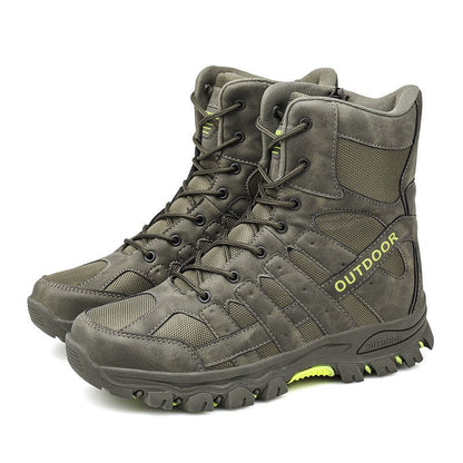 (imited Time Discount 49% off) Men's Lightweight  Breathable Durable Anti-slip Hiking Boots Combat Army Boots Work Boots