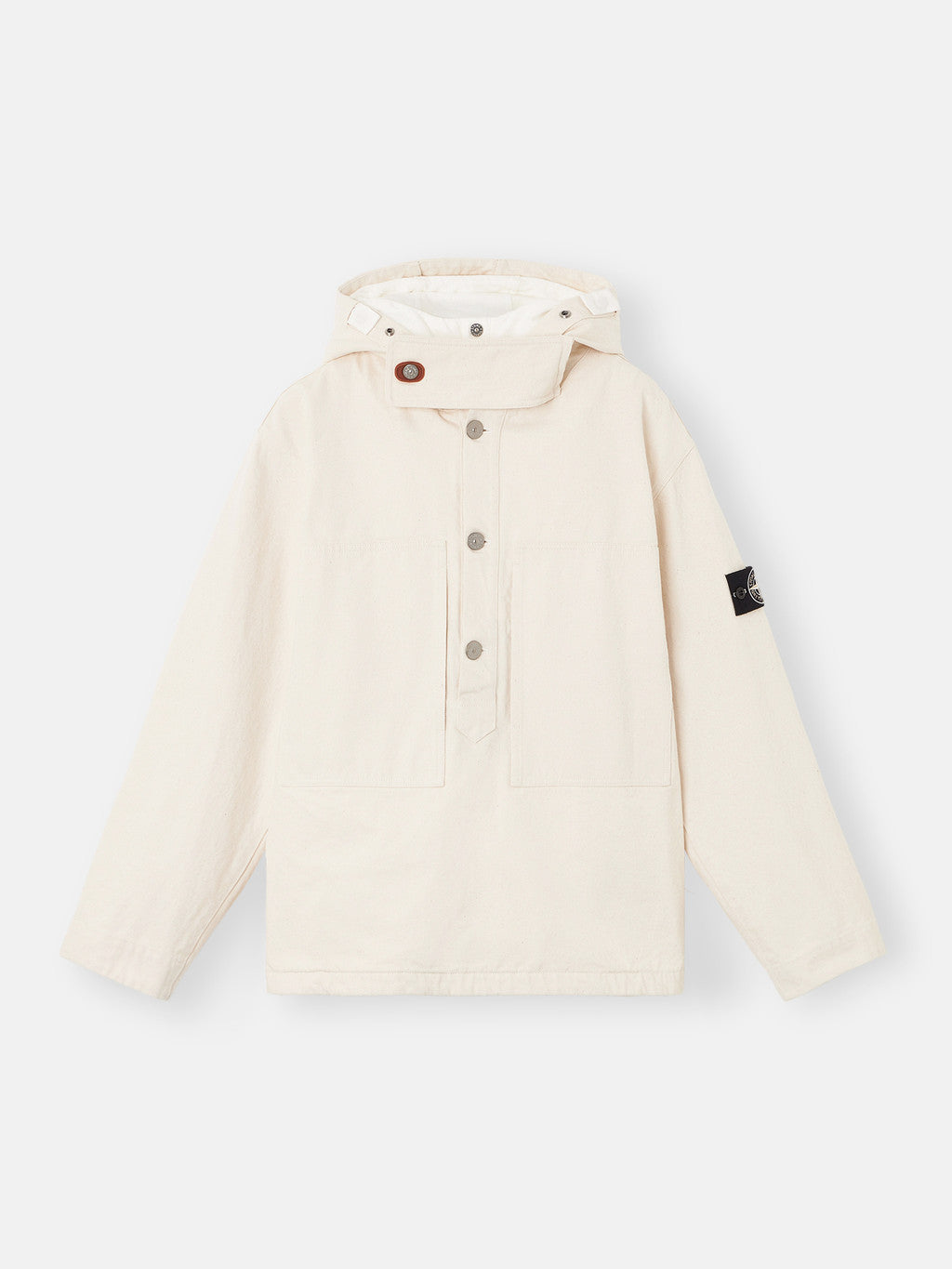 Q100001 NATURAL COTTON GABARDINE_STONE ISLAND RAW BEAUTY